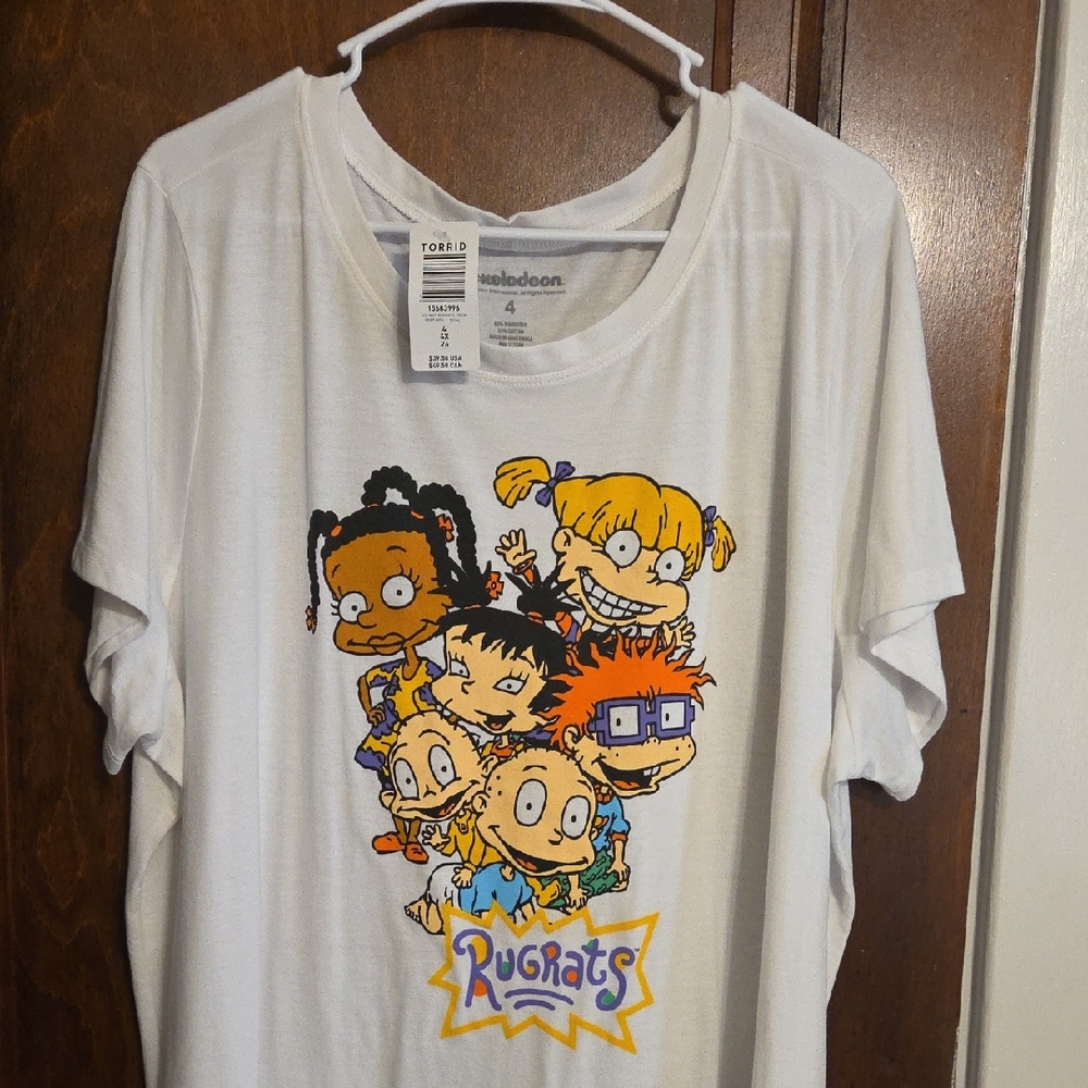 Torrid White Rugrats Graphic Tee